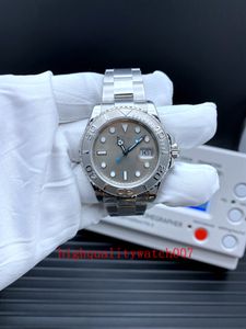 nouvelle version montres pour hommes cadran gris verre saphir 40mm 126622 bracelet en acier inoxydable montres mécaniques pour hommes 2813 mouvement automatique montre pour hommes de haute qualité