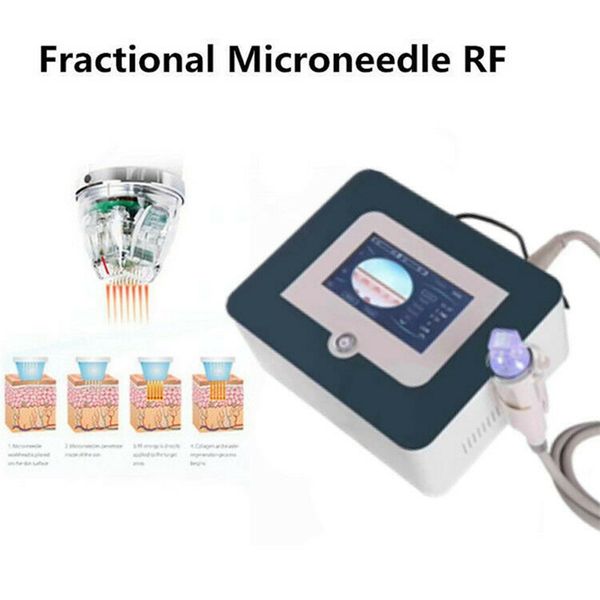 Équipement RF fractionné portable Radio Fréquence Microneedle Lifting du visage Anti-rides Enlèvement de la peau Serrer Salon de beauté Machine à usage domestique