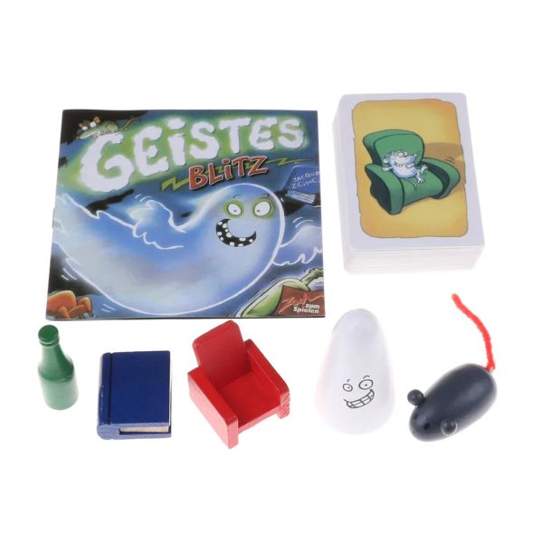 NOUVEAU TRÈS POPULANT FAMILLE PARTY GAMES INDOOR GEISTES BLITZ 1 2 3 4 GHOST GEISTESBLITZ 5 VOR 12 SPOOKY DOO Board Game