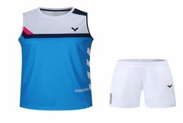Nouveau Victor Badminton Suit Men Taipei Badminton Shirts Women Badminton Wear Set Tennis Wear272V8737217
