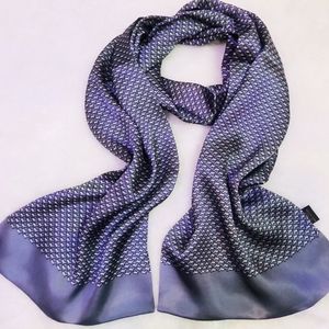 Nieuwe vintage 100% zijden sjaal mannen mode paisley bloemen patroon print dubbele lagen zijde satijnen halsdoeken # 4089