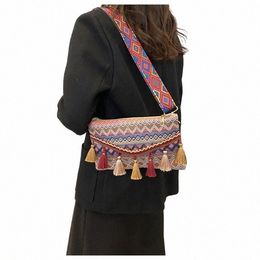 Nouveau Vintage Bohème Fringe Sac à bandoulière Femmes Gland Boho Hippie Gypsy Fringé Sacs à main pour femmes Sac ouvert Sacs q30u #