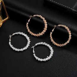 Nouvelles boucles d'oreilles vintage Gold Round C Déclaration géométrique 14K Boucle d'oreille en or suspension pour femmes mode 2024 cadeaux bijoux bijoux