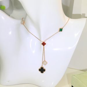 Nieuwe Vintage Mode Hanger Van-Clef Arpes Kettingen voor vrouwen Ketting Hoogwaardige Choker kettingen Sieraden Het beste cadeau voor Kerstmis