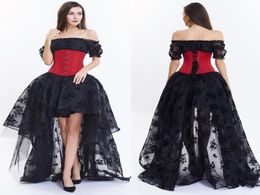 Nieuwe vintage Victoriaanse gotische Steampunk -avond Corset Burleska -jurk S2XL 17017330158