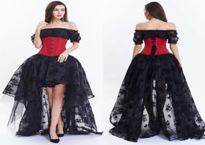 Nouveau Vintage victorien gothique Steampunk soirée Corset Burleska robe S2XL 17014254047