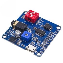 Nieuwe spraakgeluiden afspeelmodule Arduino mp3-spelermodule uart I/o trigger klasse D versterkerbord 5w 8m opslag dy-sv8f sd/tf card voor klasse d versterkerboard