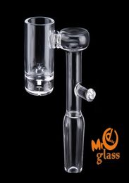 Nieuwe Vulkanische Kern Quartz Domeless Elektrische Banger Nail Voor 20mm Verwarmingsspiraal 9mm Bodem Quartz Ebanger nagel Clear Joint olieplatforms2895283