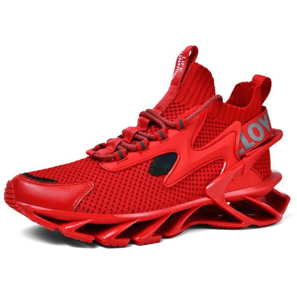 Nuevo diseñador de caminata zapatos Mans 2023 Summer transpirable Fly Woven Surface de malla con cuchilla roja para hombres elevados Running Sports and Leisure Trendy Fashion Shoes