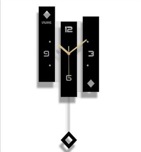 Nouvelle horloge murale Quartz Nordic Corloge avec pendulum de grande taille Watch Modern Design moderne pour décoration de maison Big Duvar Saati décor293p4667471