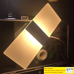 Nieuw muurlicht Acryl vierkante SCONCE Corridor Balkon Wandlamp Woonlampje woonkamer Foyer slaapkamer badkamer verlichting