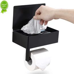 Nieuwe wandmontage toiletrolhouder Badkamer Tissue Accessoires Rekhouders Zelfklevende perforator Gratis keukenrolpapieraccessoire