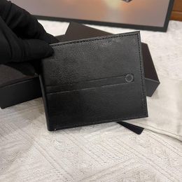 Nouveau portefeuille portefeuille de luxe sac à cartes concepteur porte-carte couche de tête en cuir de veau hommes sac à langer Slim Fit carte d'identité Case239t