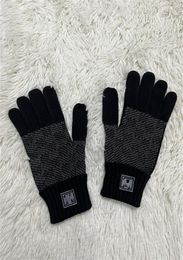 Gants chauds tricotés à cinq doigts pour hommes et femmes, pour Couples d'étudiants, garde au chaud, mitaines à doigts complets, doux et uniformes, nouvelle collection hiver 4244125