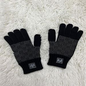 Gants chauds tricotés à cinq doigts pour hommes et femmes, pour Couples d'étudiants, garde au chaud, mitaines à doigts complets, doux, même, moyen 237H, nouvelle collection hiver