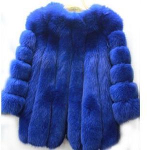 Nouveau manteau de fourrure de mode chaude hiver manteau de fourgonnette argenté noir blanc moyen-de -acé livraison gratuite0