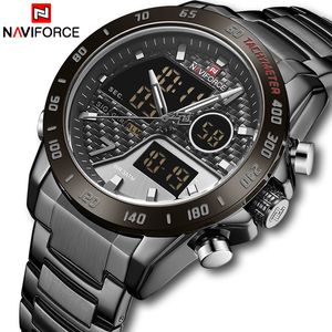 Nieuw horloge voor mannen navorce top luxe merk mode quartz bussiness horloge roestvrij staal sport horloge relogio masculino ly191226