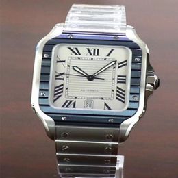 Nouvelles montres Luxury Watch Square Man 40mm 35 mm Genève authentique Mouvement mécanique Classic Mens Wristwatch CA01-4241B