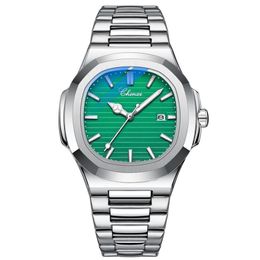 Novos relógios dos homens da marca superior de luxo esportes quartzo relógio masculino aço completo à prova dwaterproof água relógio de pulso luminoso relogio masculino172x