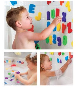 Nieuwe waterbaden alfanumerieke pasta educatief speelgoed voor kinderen bad speelgoed baby kinderen zeldzaam leren plezier game speelgoed