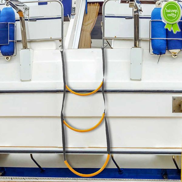 Nouveau divertissement aquatique gonflable est très simple à escalader échelle pliante corde d'échelle de ceinture en nylon pour bateau Iatable Kayak bateau à moteur