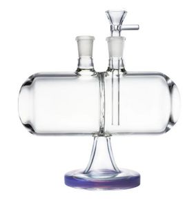 Cascade verre Bong Capsule narguilés conception unique gravité inversible 14mm femelle joint eau Bongs tuyau Dab plates-formes pétrolières avec bol