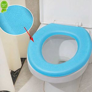 Nouveau Waterpoof doux siège de toilette couverture salle de bain lavable Closestool tapis coussin coussin en forme de O siège de toilette Bidet toilette couverture accessoires