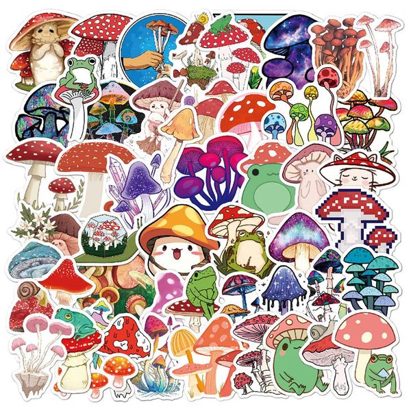 Nouveau Étanche 10 30 50 PCS Dessin Animé Champignon Plante Graffiti Autocollants Stickers Téléphone Vélo Planche À Roulettes Ordinateur Portable Scrapbook Journal Mignon Stick270m