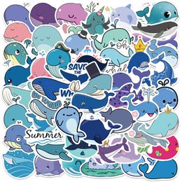 Nieuwe Waterdichte 10/30 / 50 Stks Leuke Animal Whale Cartoon Stickers Graffiti Decal DIY Bike Laptop Waterfles Telefoon Sticker voor Kinderen Sticker