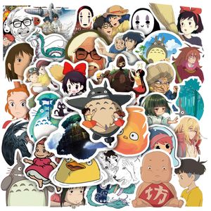 Nieuwe Waterdicht 10/30 / 50 Stks Miyazaki Hayao Gemengde Anime Stickers Cartoon Decals Totoro Gepirited Away Princess Mononoke Kiki Sticker Voor Kinderen Speelgoed Auto Sticker