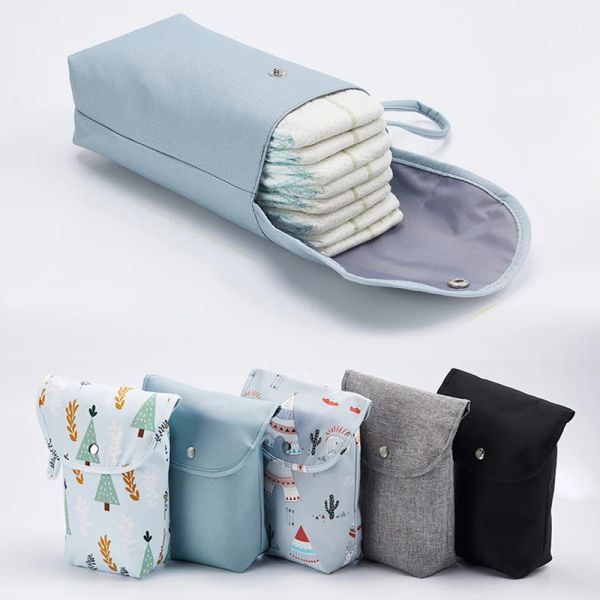 Nouveau sac à couches pour bébé imperméable et réutilisable, sac à main pour bébé, sac de rangement de couches de grande capacité en gros