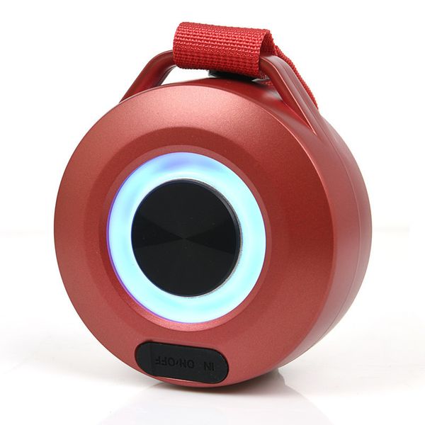 Nuevo Altavoz Bluetooth resistente al agua Altavoz inalámbrico portátil colgante para montar LED altavoz pequeño con luz de siete colores