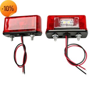 Nouvelle voiture étanche 4 LED feu arrière paire de lampes arrière remorque de bateau 10-30V pièces arrière pour remorque camion éclairage de voiture éclairage de plaque d'immatriculation