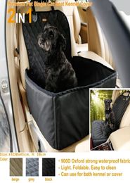 Nueva bolsa de perros impermeable para mascotas portador de coches para perros bolsas de almacenamiento para mascotas cubierta de asiento para viajar 2 en 1 canasta de cubo de transportista4181380