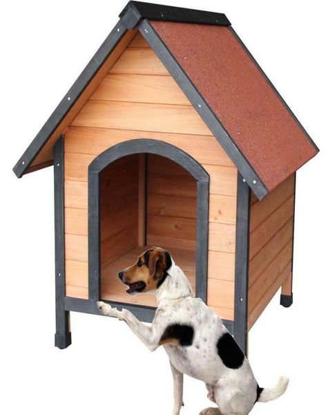 Nueva casa para perros grande impermeable, cama, refugio de madera, clima para el hogar, perrera de invierno 8374207