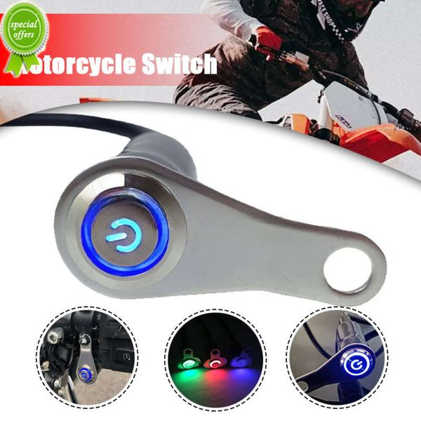 Nouveau interrupteur de lumière étanche moto LED interrupteur de moto 12V guidon phare antibrouillard Spot interrupteur marche/arrêt