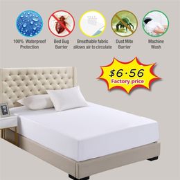 New Waterproof Mattress Pad Top Hypoallergenic Mattress Protector Against Dust Mites and Bacteria Fitted Sheet Mattress Topper 201218