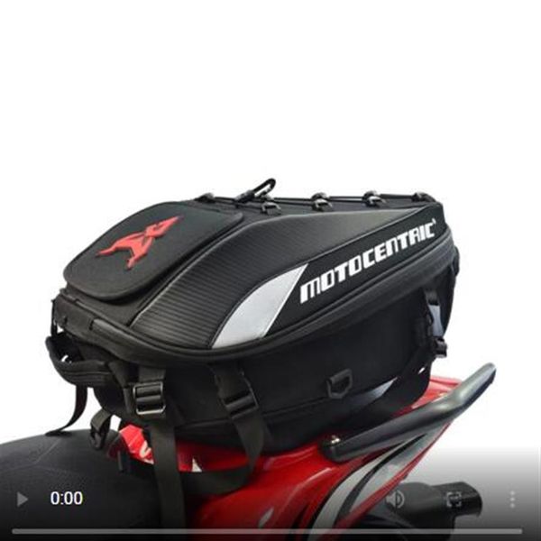 Nueva bolsa trasero para motocicleta resistente al agua, multifuncional, duradera, bolsa para asiento trasero de motocicleta, mochila para motociclista de alta capacidad 201i