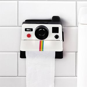 Caja de pañuelos WC Forma de cámara retro creativa Inspirado es Portarrollos de papel higiénico Decoración de baño LJ200819