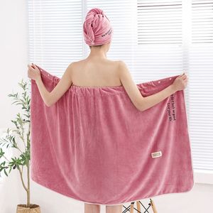 Nouvelle serviette de bain portable serviettes en fibres superfines serviette Chic douce et absorbante pour l'automne hôtel maison salle de bain cadeaux femmes peignoir