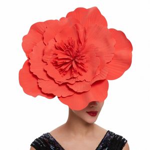 Nouveau mariage Grand Fr Hair Band Bow Fascinator Hat Headdr Bridal Makeup Prom Photo Shoot Photography Hair Actures U2BK #