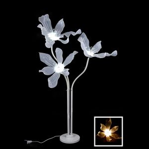 Nouveau Accessoire de mariage en acrylique, 3 têtes, Six fleurs, lumière Led lumineuse, lumières de scène,