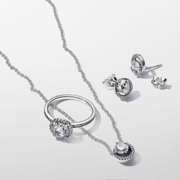 Nieuwe trouwring voor vrouwen sieraden cadeau ontwerper klassieke ketting 925 zilveren armband DIY fit Pandoras Games of Thrones Lannisters Lion Ring parel oorbellen set
