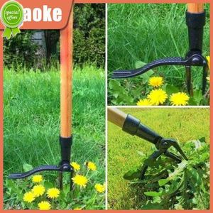 New Weeder the Stand Up Weed Extracter Tool Têtes de rechange Griffe Weeder Root Remover Killer Tool w / Foot Pedal Outdoor Lawn Supplies