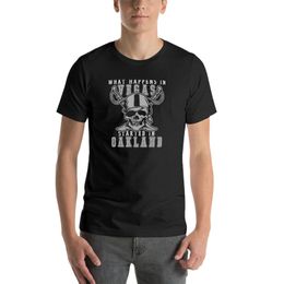 Nieuw wat er in Vegas gebeurt, begon in Oakland Football Raider T-shirt zwart T-shirt plus size tops extra grote t shirts voor mannen