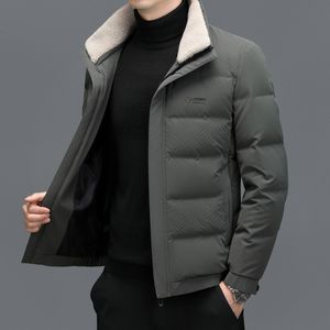 New White Duck Down Jacket Men's Short Automne / Winter Business Jacket