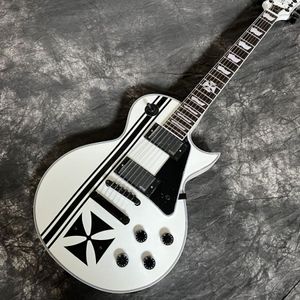 Nouveau Guitare électrique blanche accessoires noirs niveau de Performance professionnel