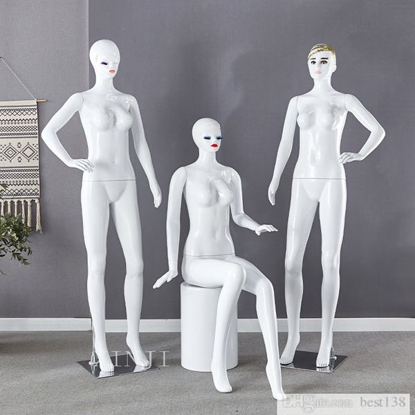 Nouveau Mannequin féminin blanc Madeup Face Model Full Body pour les magasins