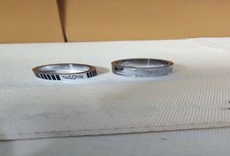 Nieuwe Hele Hoge Kwaliteit Brede Mannen Druppelolie Ring Maat 789 Sliver Kleur Brief Rvs Geschenken voor mannen Women9146565