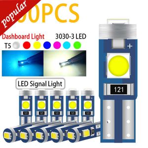 Nueva venta al por mayor 500 Uds T5 bombillas Led para coche 3030 3smd W3W W1.2W Led Canbus luces interiores tablero indicador de calentamiento lámpara de instrumento 12V